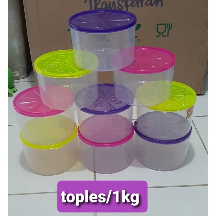 Toples Plastik KMP Mutiara Food Grade I Toples Kue I Toples Kerupuk KMP Mutiara