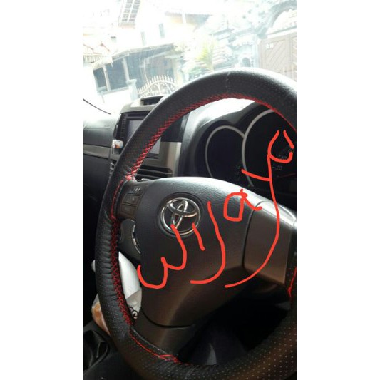 sarung stir cover stir jahit warna coklat siiip Limited