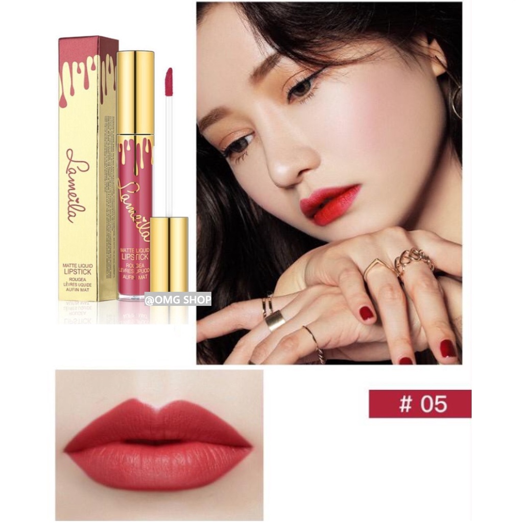 [NEW] Lameila Silky Glass Matte Liquid Lipstik ORIGINAL / Liptint Korea Liptint Tahan Lama / Lipstik Tahan Air dan Minyak / Lipstik Ala Korea Bagus / Lip cream Lip Tint Lipbalm Original / Makeup Kosmetik Wanita Liptint Anak Sekolah Murah