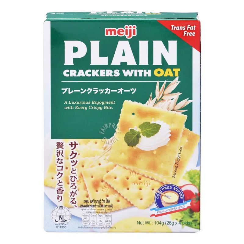 

Biskuit Meiji Crackers With Oat