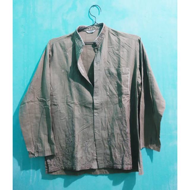 Baju Muslim Koko Lengan Panjang Pria Nizar size M