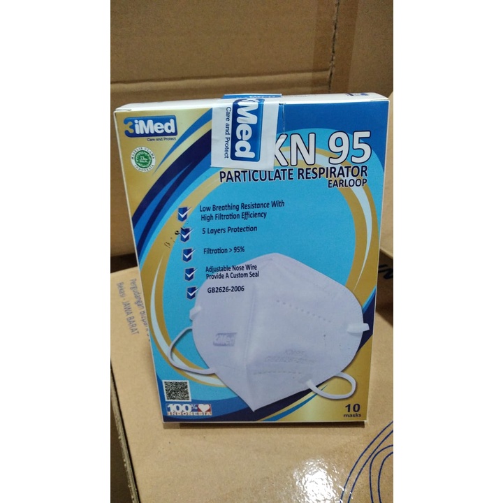 masker Kn95 3imed original Indonesia KEMENKES medis