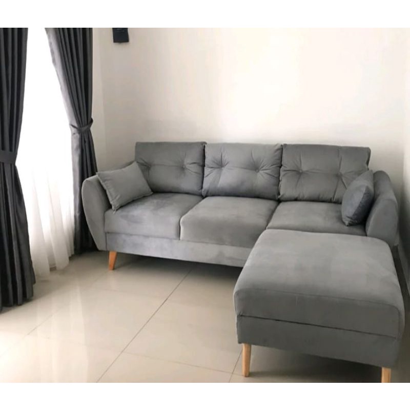 sofa L not informa ikea // minimalis retro