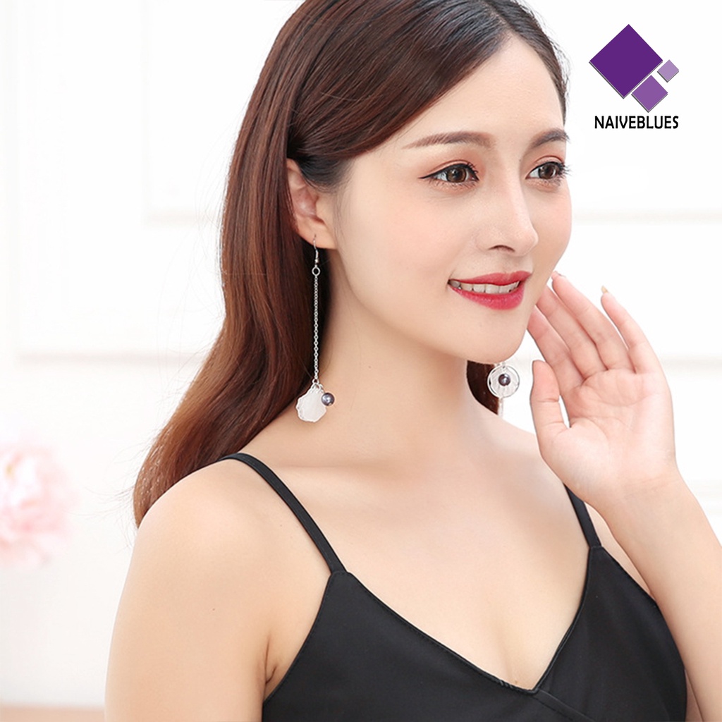 1 Pasang Anting Kait Gantung Wanita Desain Kelopak Bunga Bell Untuk Pesta Pernikahan