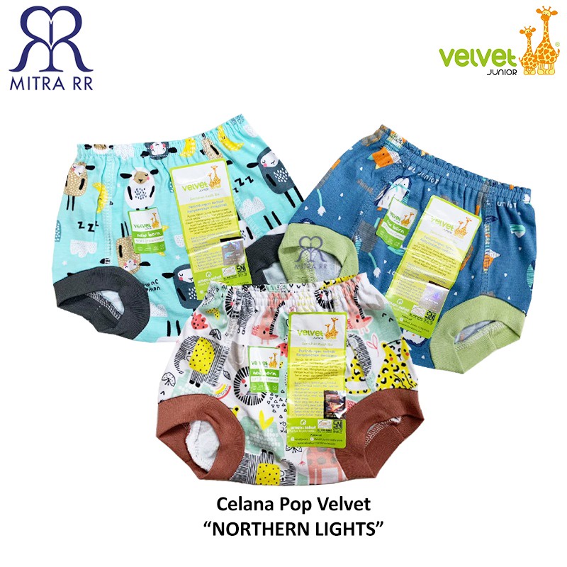 Celana pop Velvet  Motif : Monoprint &amp; Stand By Me Gems In The Sky Radiant Nothern Light Tersedia ukuran :  -NB : (0-3 bulan) 0-5kg   -S