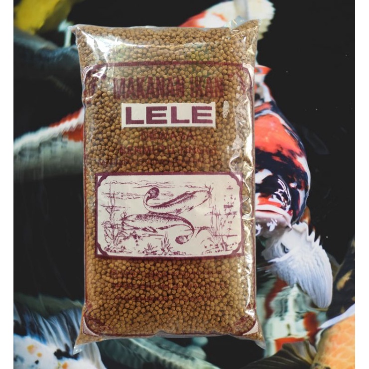 pakan pelet 1kg ikan lele mujair ikan tawar ternak murah ukuran sedang