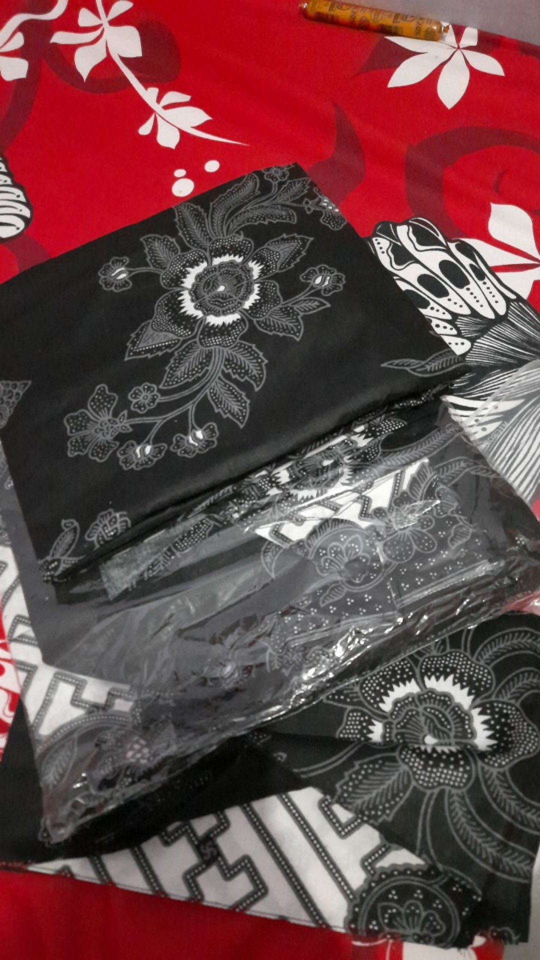 Batik Set [kemeja +rok +selendang] Pager Mocca