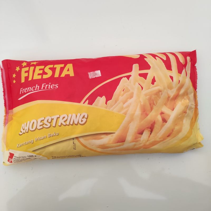 

FIESTA KENTANG GORENG SHOESTRING 500gr - FROZEN FOOD / FRENCH FRIES / BISA UNTUK MAKAN MPASI ANAK / MAKANAN BEKU