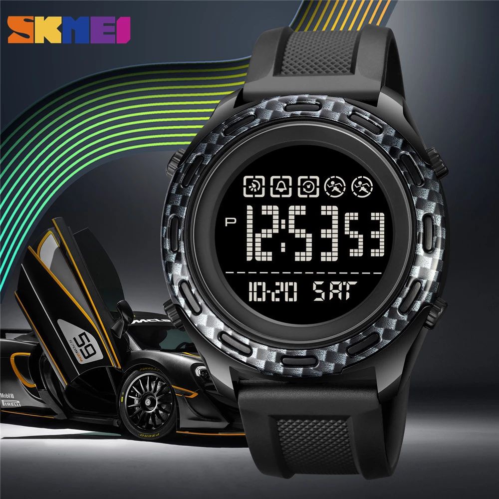 SKMEI 1872 Jam Tangan Pria Digital Chronograph Sport Watch Anti Air Tali Rubber WATCHKITE WKOS