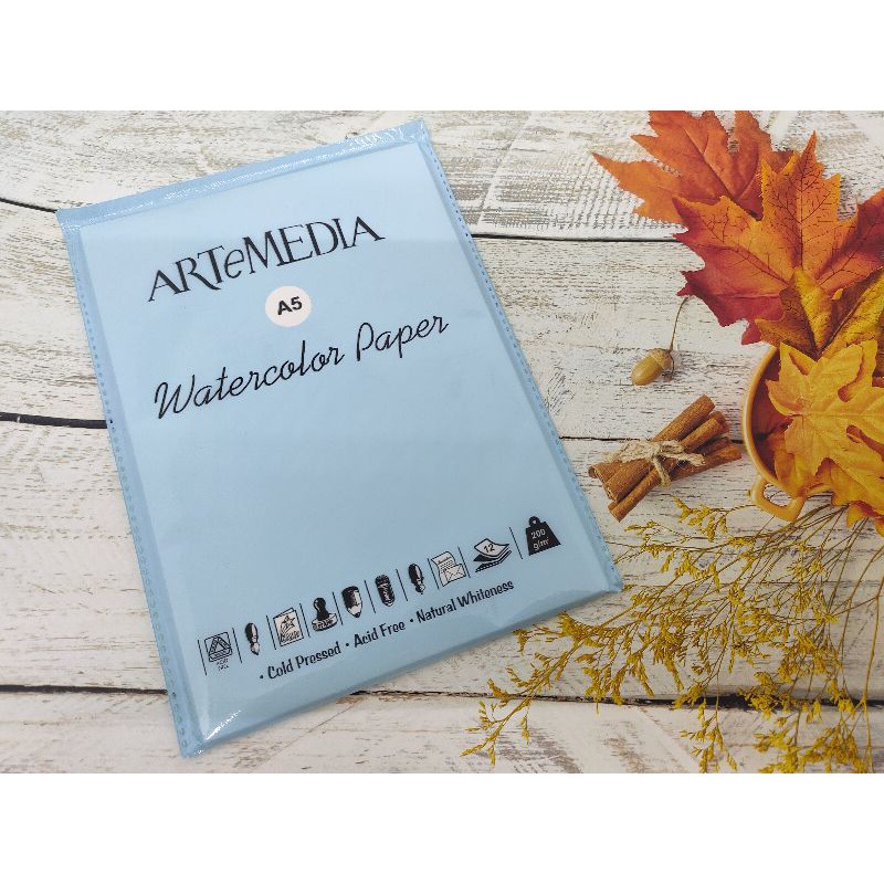 

Artemedia Watercolor Paper / kertas watercolor A5 200 g/m²