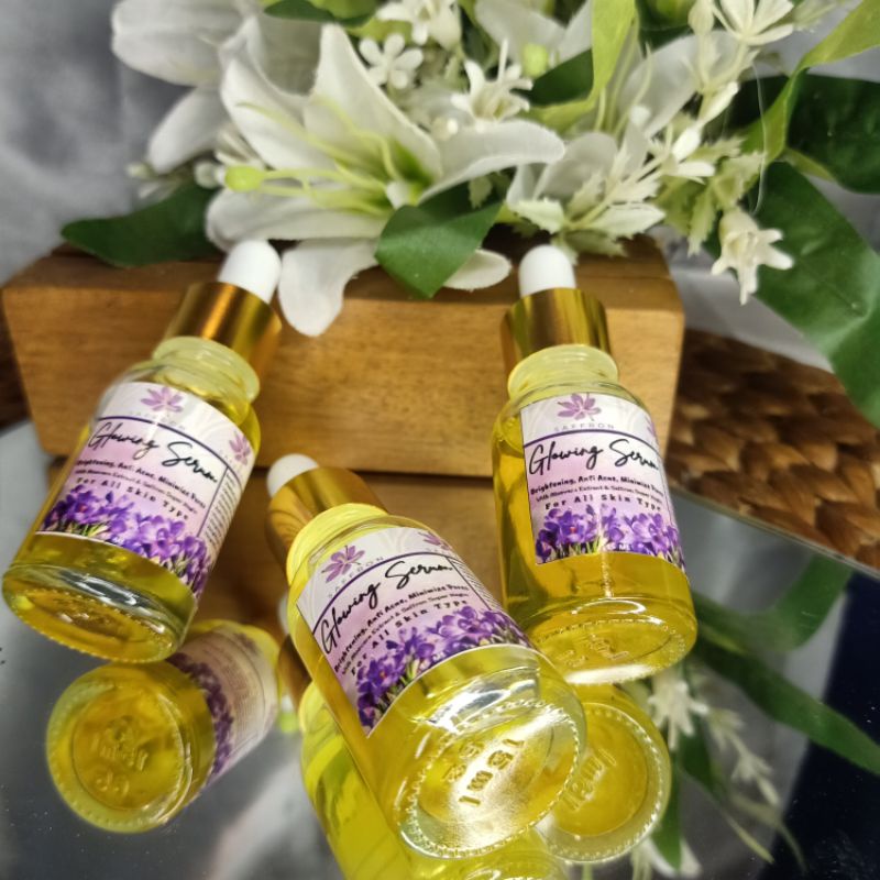 [PROMO ‼️ 15 ML] SERUM GLOWING SAFFRON SERUM MENCERAHKAN ANTI ACNE MENGHILANGKAN FLEK ORIGINAL SERUM