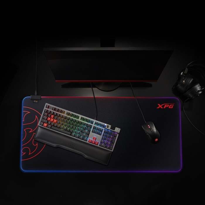 ADATA XPG Battleground XL Prime - Gaming Mousepad 2 ZONE RGB lighting