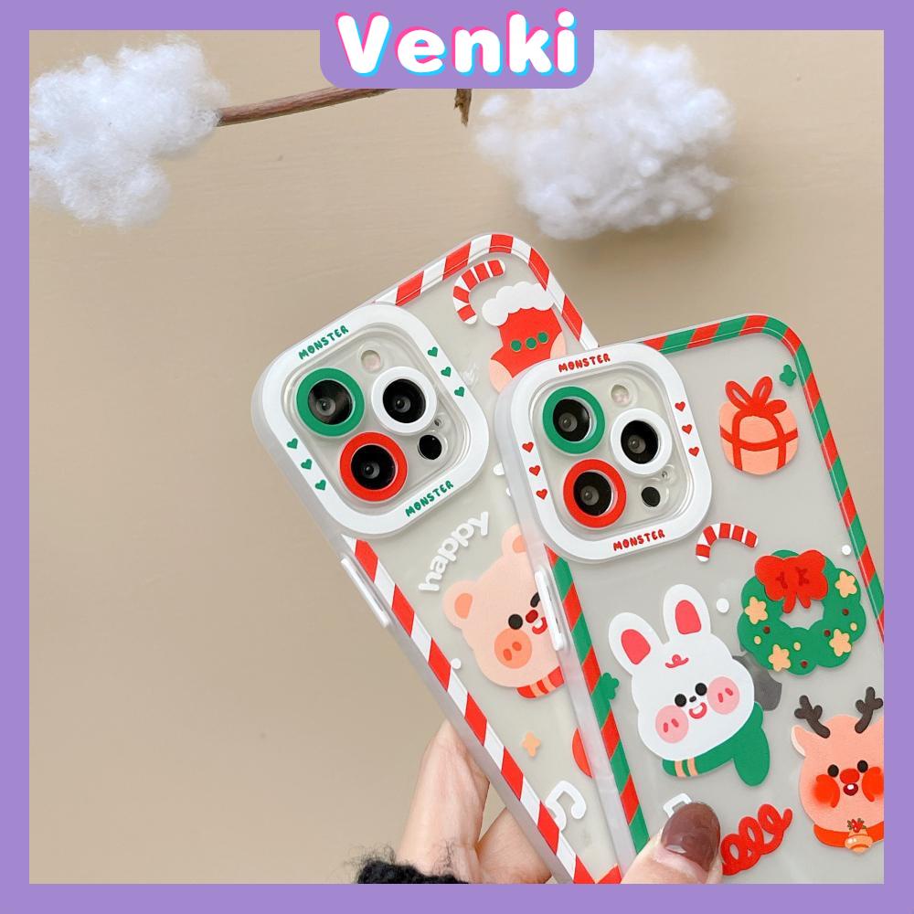 Casing Silikon Iphone 13 Pro Max 12 Pro Max 11 Pro Max 7 Plus Xr Xs Max Motif Snowflake Rusa Beruang Natal