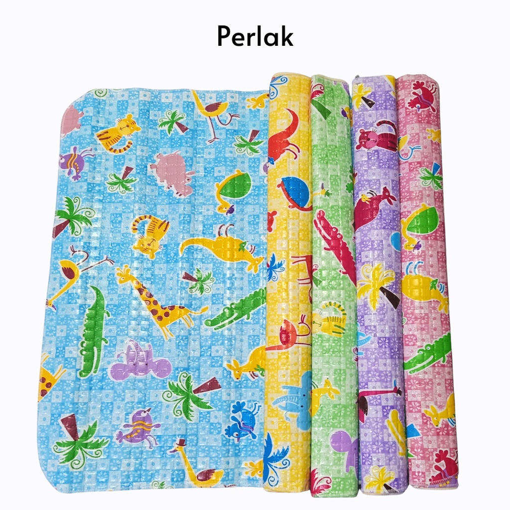 Perlak Bayi Alas Ompol BESAR Waterproof Size 70x60 Motif Terbaru Lucu Imut Perlengkapan Bayi Baru Lahir Paket Lahiran New Born