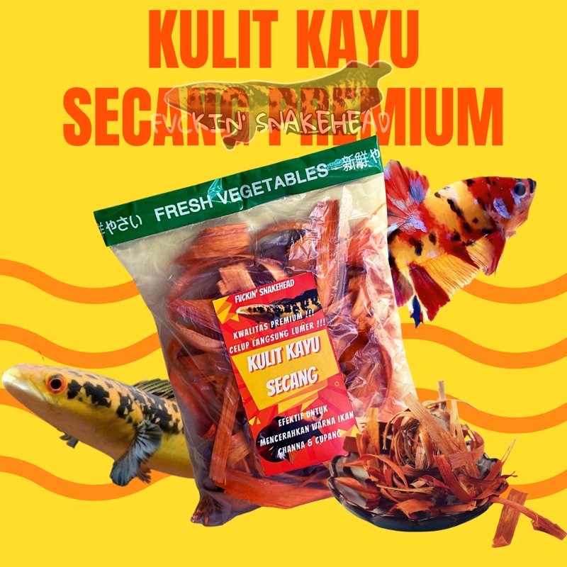 KULIT KAYU SECANG SERUT PREMIUM UNTUK PROGRES / TREATMENT CHANNA MARU YS YELLOW SENTARUM RED BARITO 