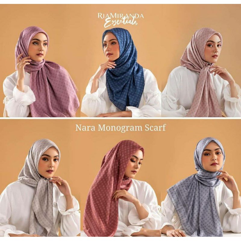 NARA MONOGRAM SCARF RIA MIRANDA