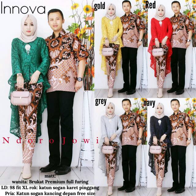 Baju Batik Couple Innova / Batik Sarimbit (geser gambar lihat lainnya)