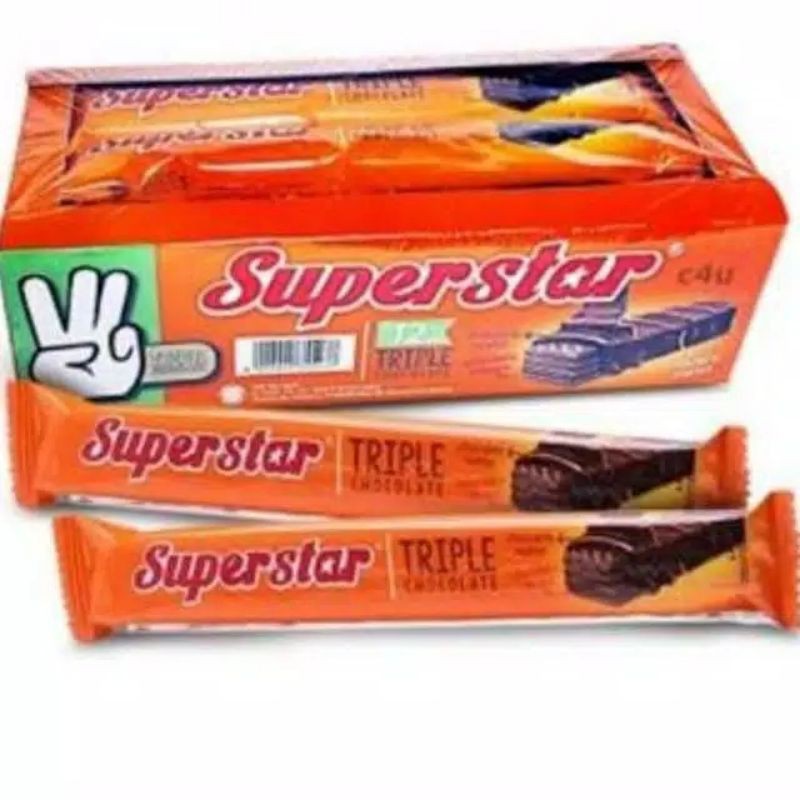 Superstar Wafer Coklat 12 x 16gr