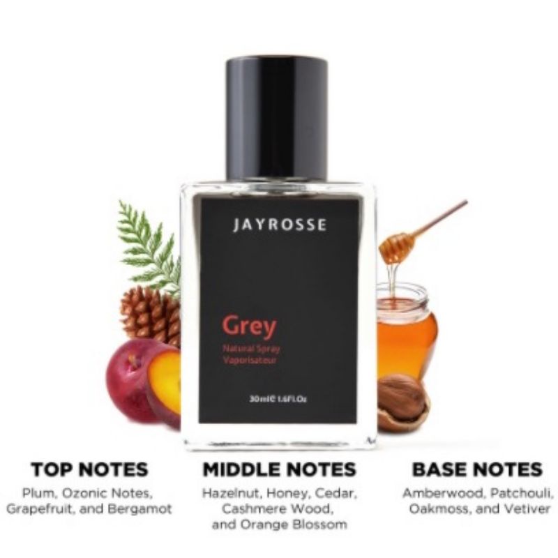Parfum Viral | Parfum Jayrosse Grey Parfum Grey Jayrosse Parfum pria tahan lama Parfum Pemikat wanita 30ml Parfum Viral-1