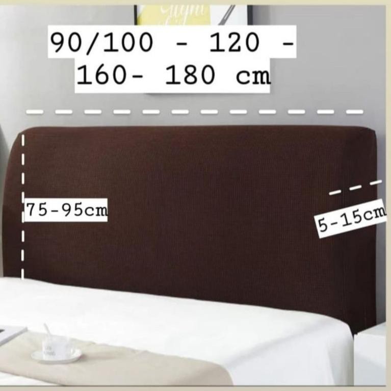 Cover Sarung Sandaran Headboard Head Board Dipan Tempat Tidur Kasur Springbed Elastis Polos Art J3 Shopee Indonesia