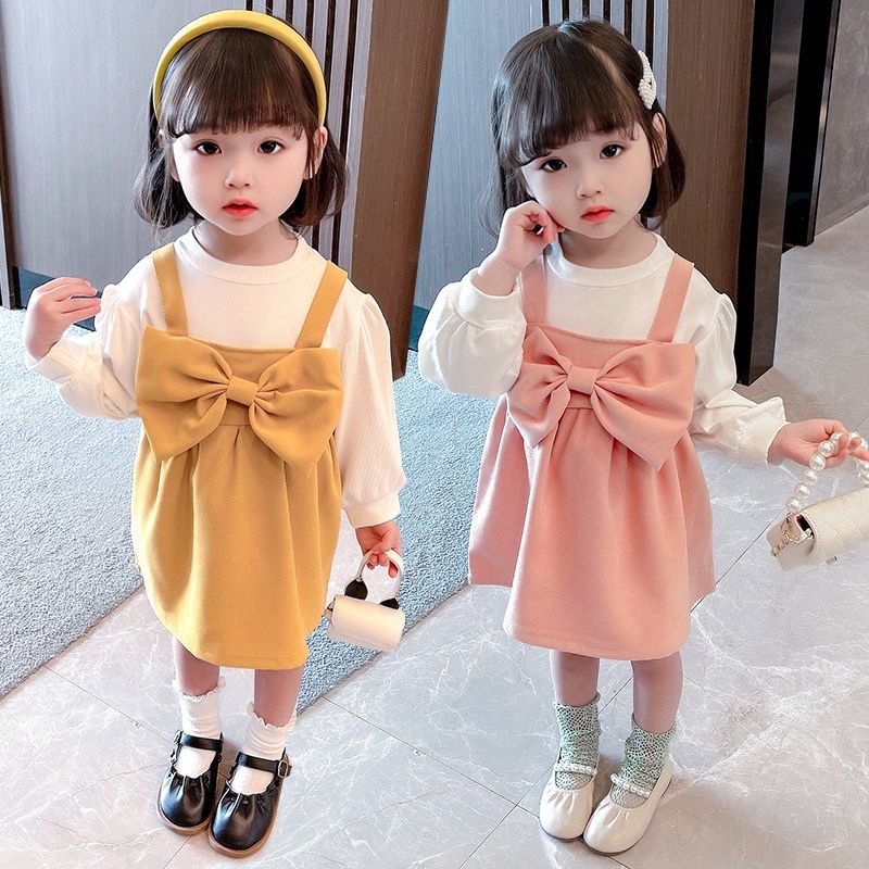 PROMO 1-4Th Dress Premium Anak / Dress Korea Anak / Baju Anak Perempuan / Baju Bayi / Dress Bayi Pes