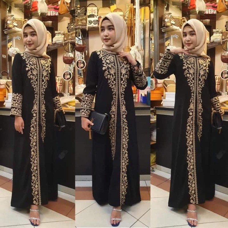 GAMIS | GAMIS ABAYA HITAM | ABAYA TURKI | ABAYA TURKEY | ABAYA BORDIR | ABAYA JUMBO