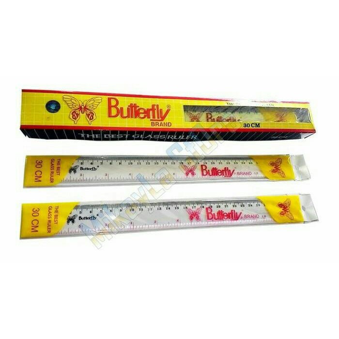 

penggaris mika butterfly 30cm