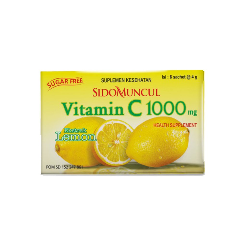 

Sido Muncul Health Drink Vitamin C1000 Lemon 6X4g