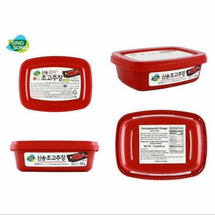

Singsong Gochujang Hot Pepers Paste With Vinnegar 170 gram