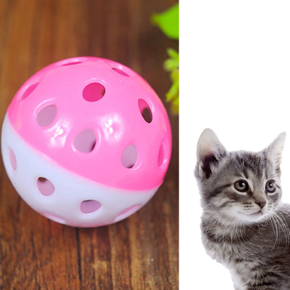 Mainan Bola Gigit Anjing / Kucing Bentuk Bundar Bahan Plastik