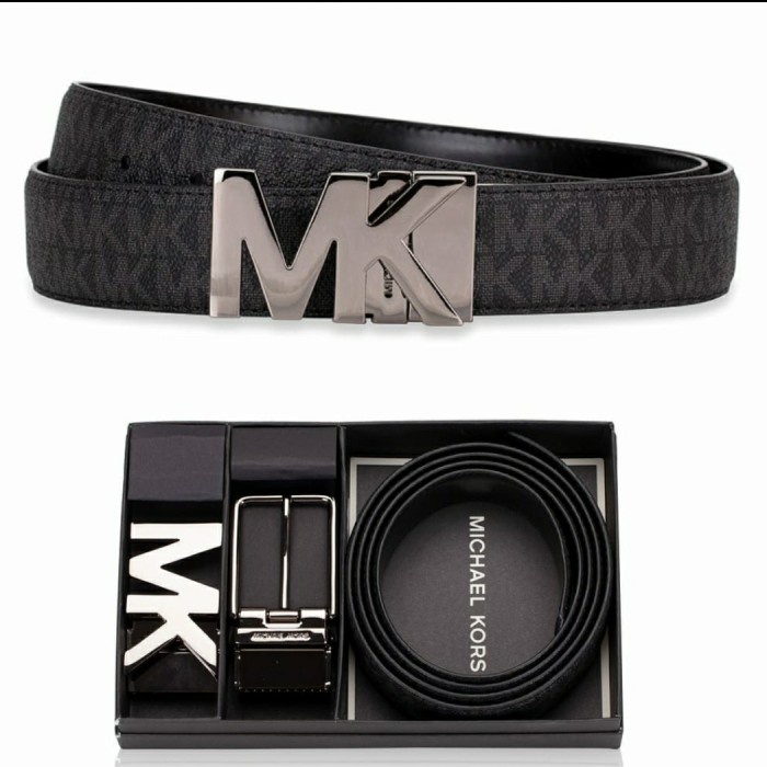 Ikat Pinggang Michael Kors original - Mk belt set signature black a