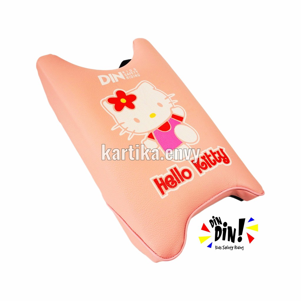 Dindin Kids Sadel Jok Motor Portabel Kursi Boncengan Depan Untuk Anak Karakter Hello Kitty