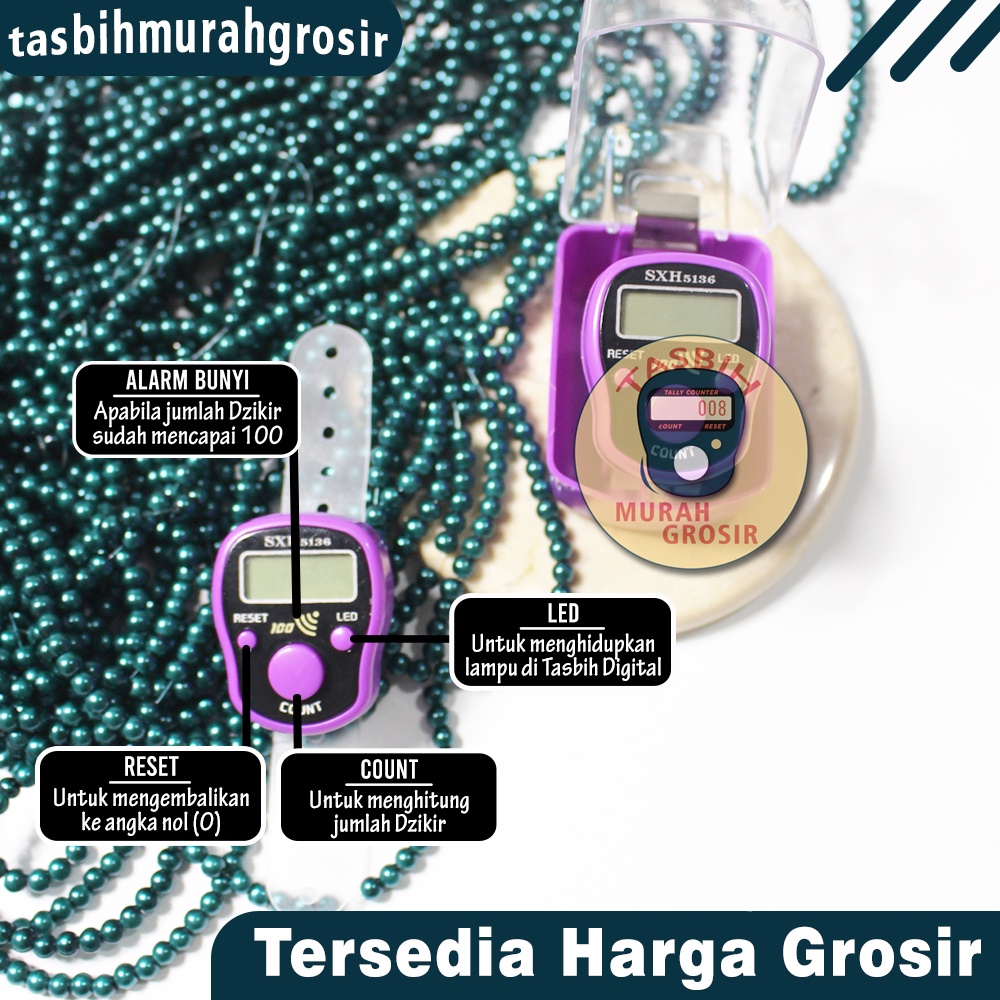 Tasbih Digital Tally Counter LED + Alarm Merk SXH / Tasbih Digital gambar Wifi