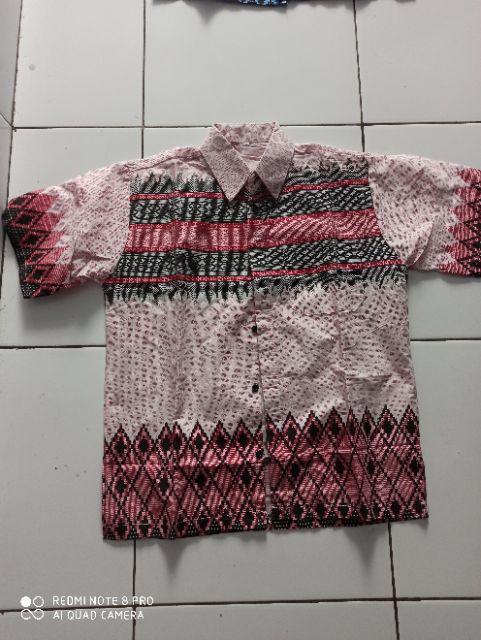 Batik Hrb026 Kenongo Kemeja Tosca Pendek Padi M L Xl
