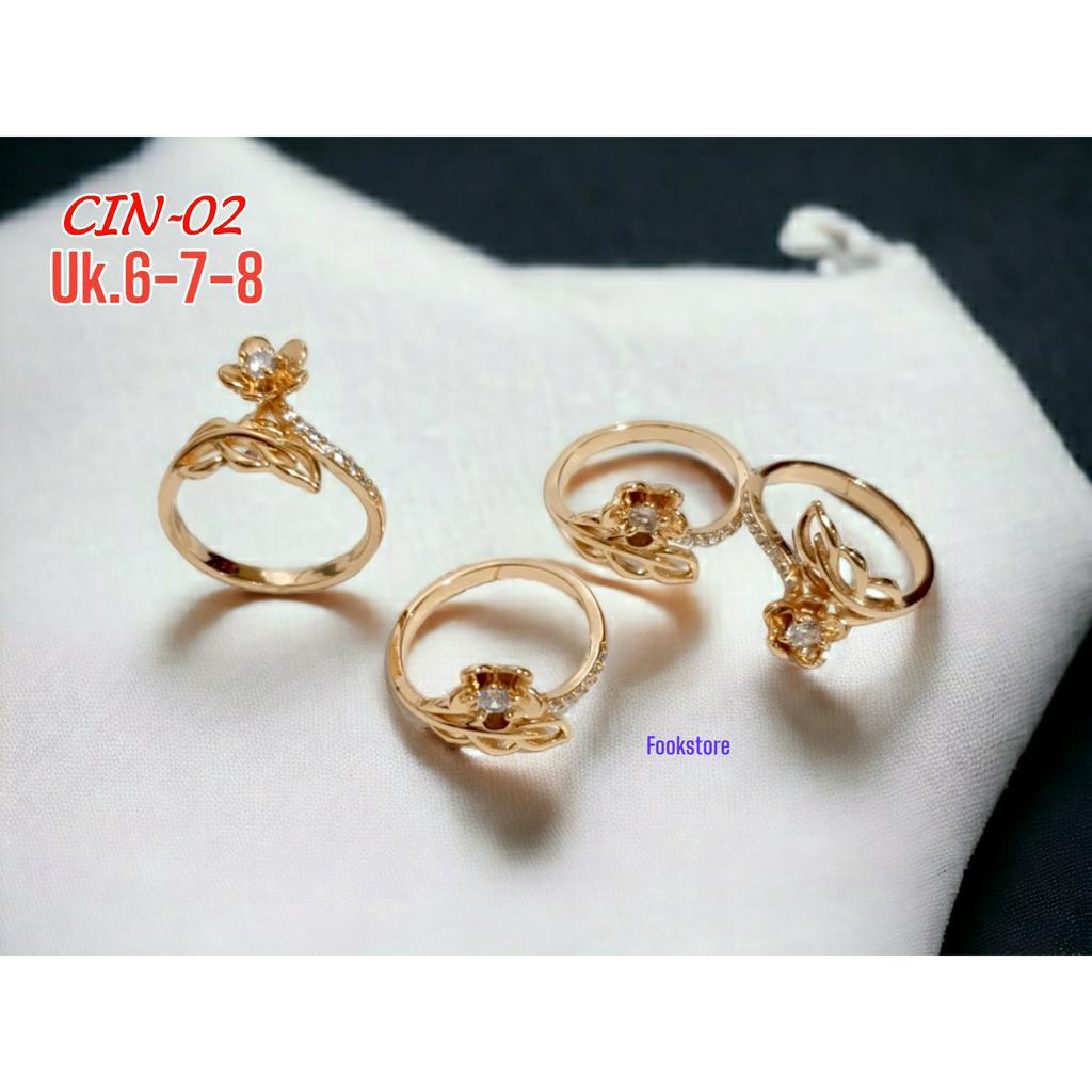 COD CINCIN WANITA LOVE PERMATA ZICRON FASHION KOREA