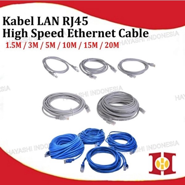 Kabel LAN Ethernet Internet UTP RJ45 Cat5E 1.5 3 5 10 15 20 Meter