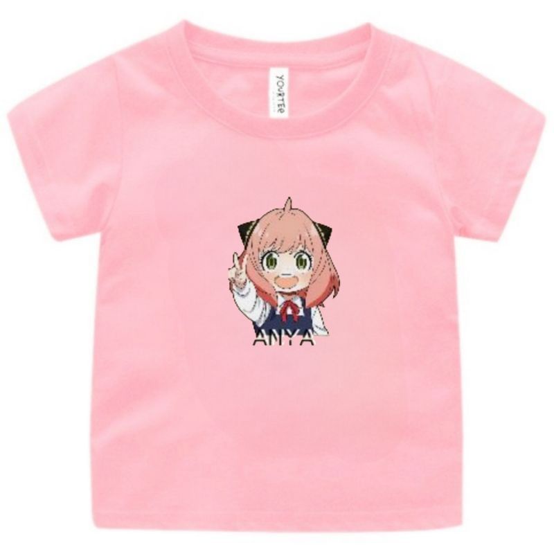 Baju Kaos Atasan Anak Cewek  ANIME SPY X FAMILY&quot;KARAKTER ANYA&quot; 1-12 Tahun S.M.L.XL.2XL.3XL