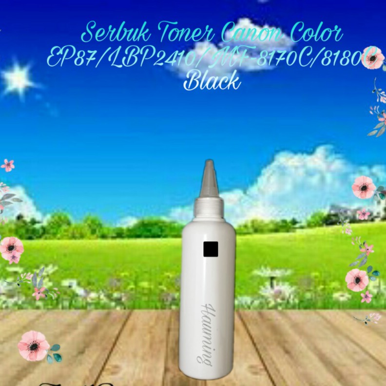 Serbuk Toner Canon EP87 EP 87 LBP2410 LBP 2410 MF8170 MF8180 MF-8170 8180 8170C 8180C Black 1x Isi