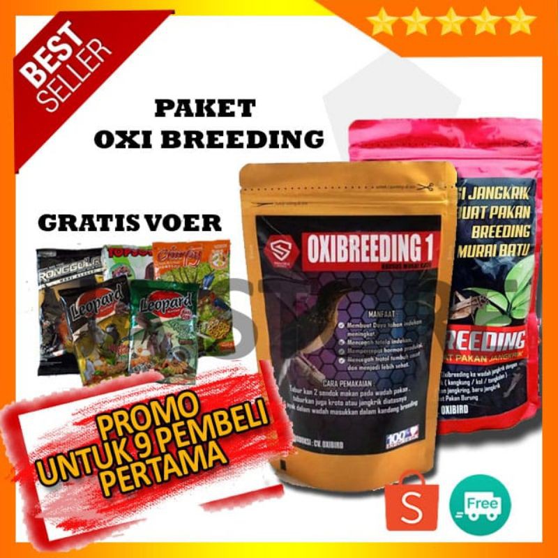 PAKET BREEDING OXI BREEDING OXIVOICE ORIGINAL OXIBIRD SRAGEN NUTRISI TERNAK MURAI BATU