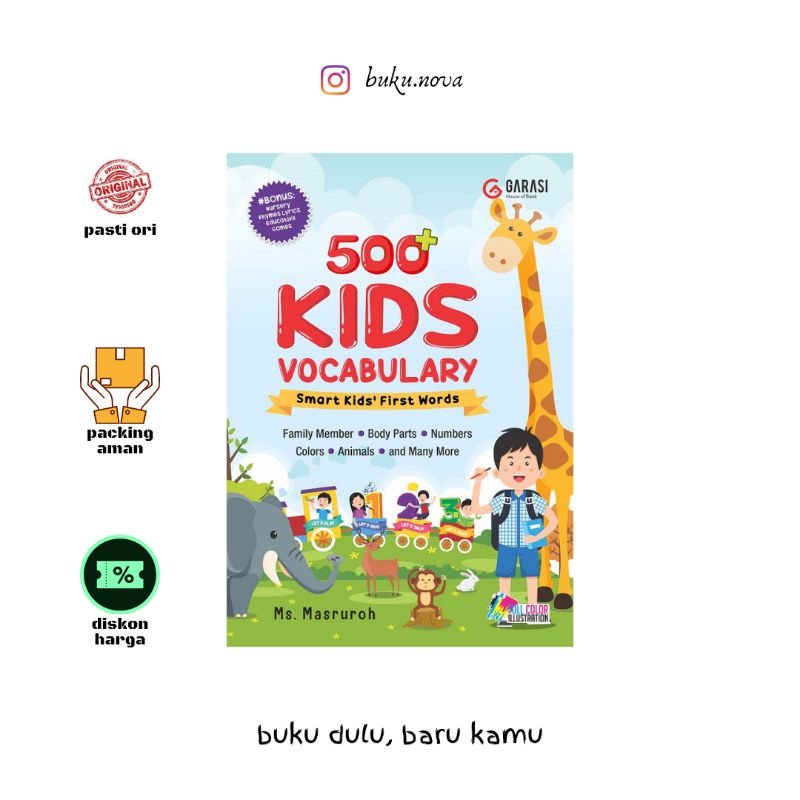 Buku 500+ Kids Vocabulary: Smart Kids First Words