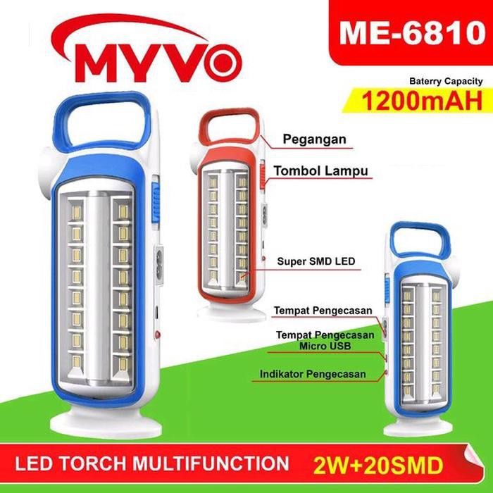 Lampu emergency LED ME 6810 Myvo