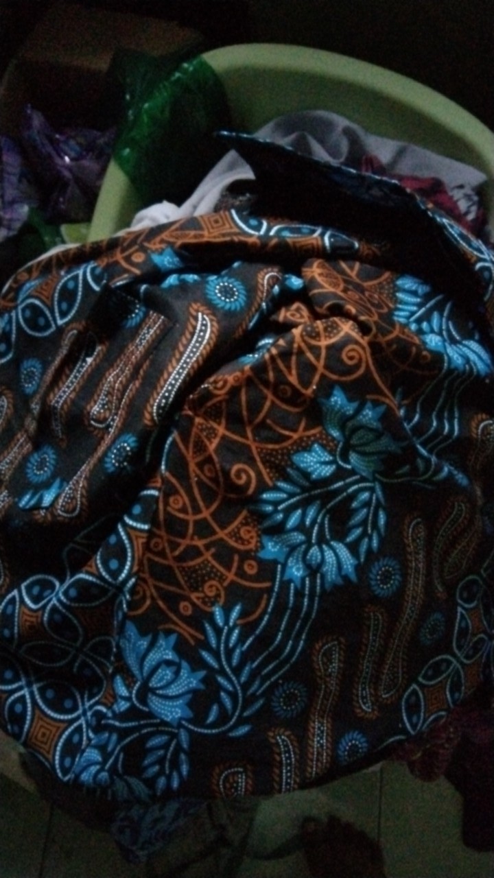 [cod-bisa Terpisah] Batik Couple Sarimbit Keluarga Ayah Ibu Anak Seragam Lengkap Motif Seno Biru