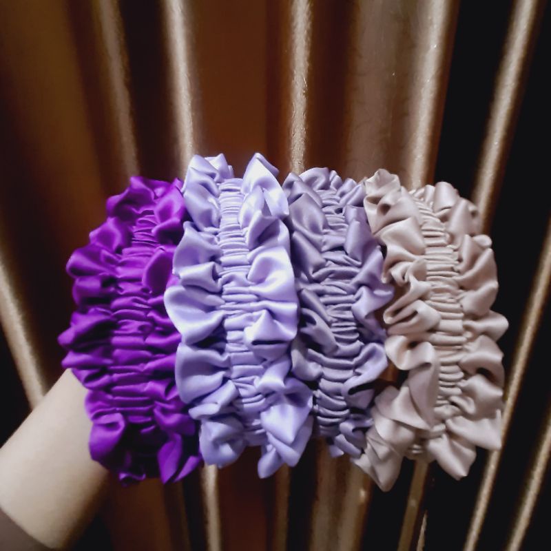 WMS BANDO RUFFLE KOREA SATIN PREMIUM ANTI PATAH