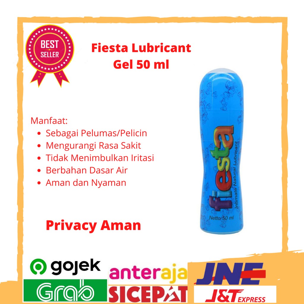 Fiesta Intimate Lubricant Natural Gel 50 ml - Pelumas Kewanitaan - Pelicin Kewanitaan - Fiesta Lubri