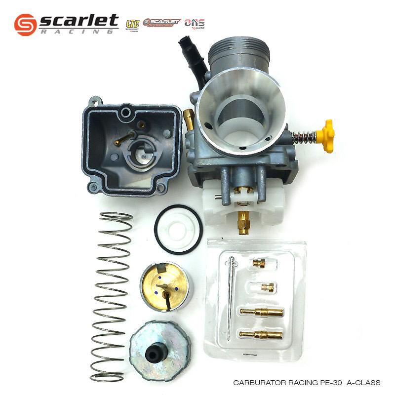 KARBU PE 24 26 28 30 karburator scarlet &amp; Pilott Jet PJ Main Jet MJ Set Carburetor PE 24 26 28 30 Carburetor Racing scarlet racing