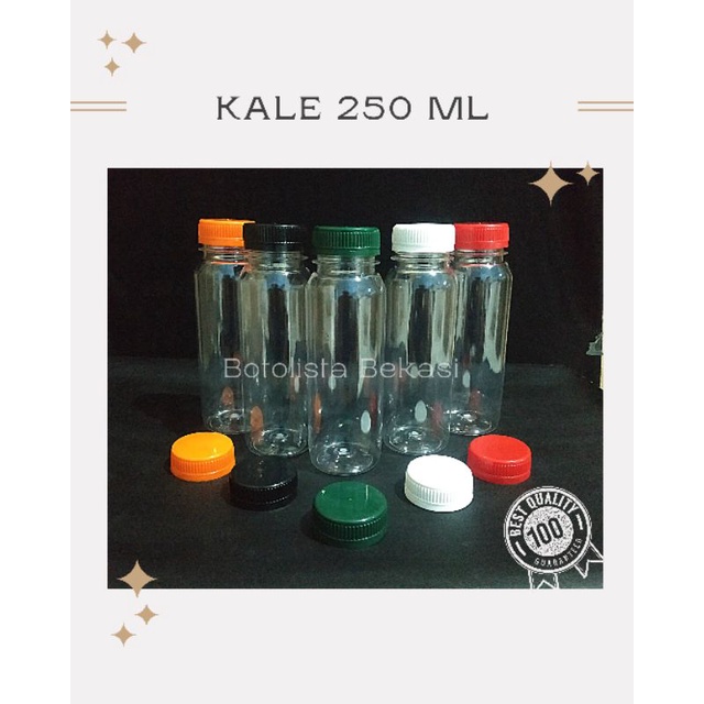 Botol Minum Kale 250ml | Harga TERMURAH!!! | Botol Bulat Tutup Lebar | Kale 250gr