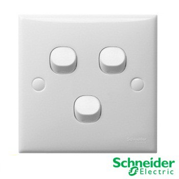 SCHNEIDER CLIPSAL S-Classic Saklar 3 Gang 1 Arah 3 Gangs 1 Way Switch Best Seller