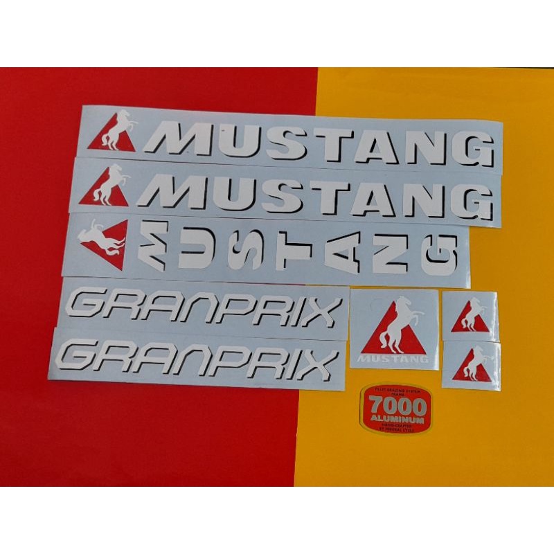 Stiker Sepeda Mustang
