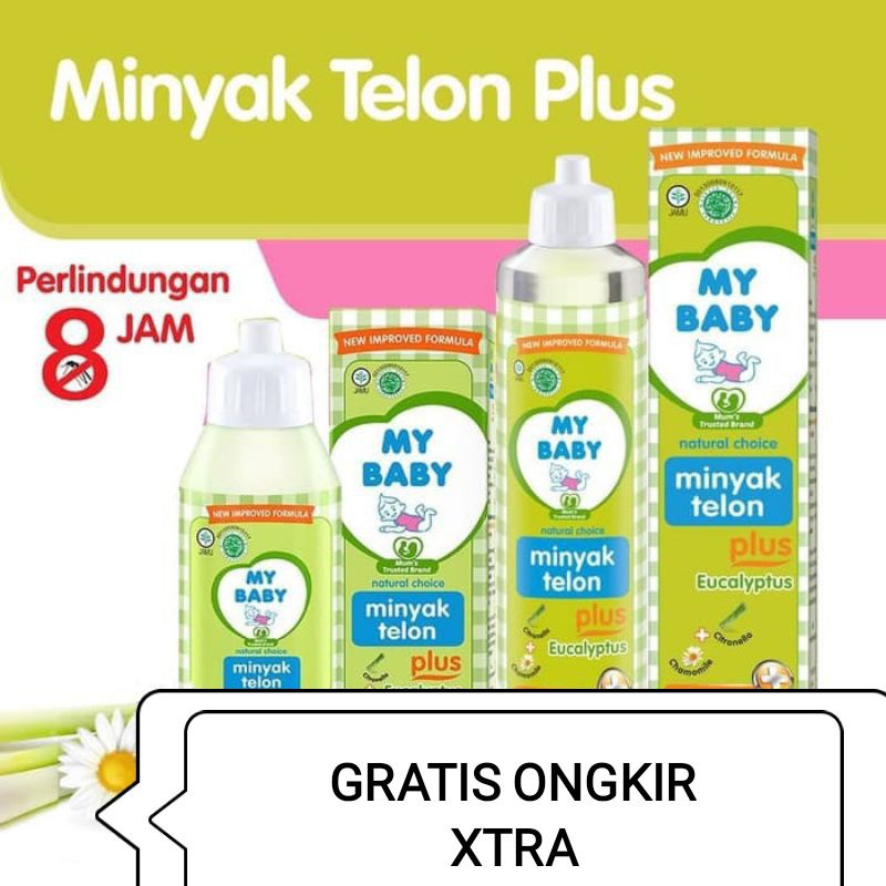 My Baby Minyak Telon Plus 8 Jam 60ml 90ml 150ml