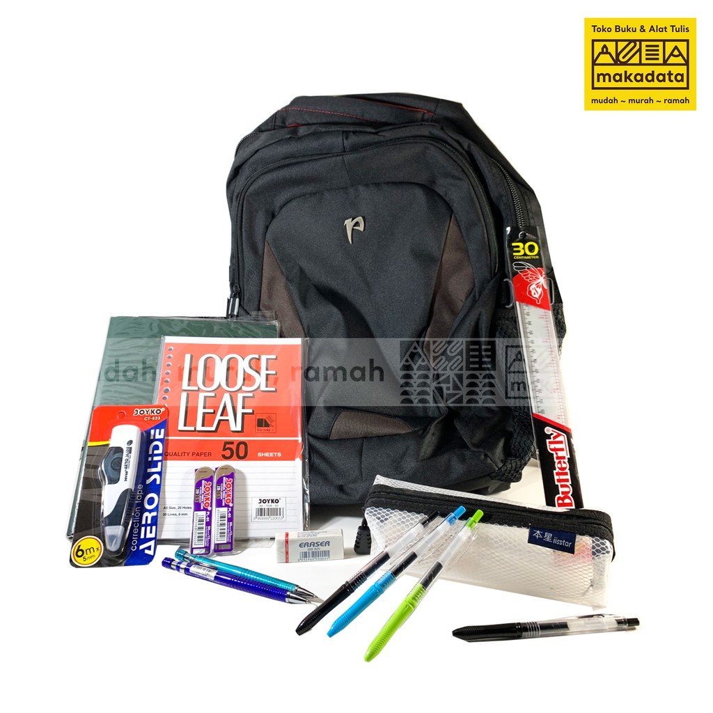 

PAKET ALAT TULIS / SOUVENIR ALAT TULIS ANAK MOTIF COWOK SET 9 IN 1 UNTUK SMA MURAH